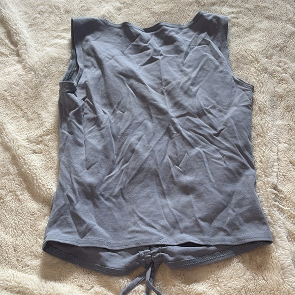 A.Byer Ruched Tie-Front Tank – Size XS | Casual Flirt | Soft Blue | - Picture 2 of 5